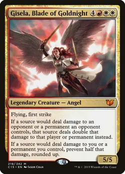 MTG Magic the Gathering Gisela, Blade of Goldnight (219/392) Commander 2015 LP - Image 1