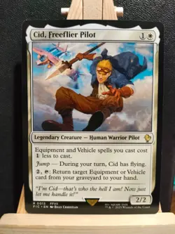 Cid, Freeflier Pilot - Final Fantasy Commander - Rare - NM (see pics) MTG - Image 1
