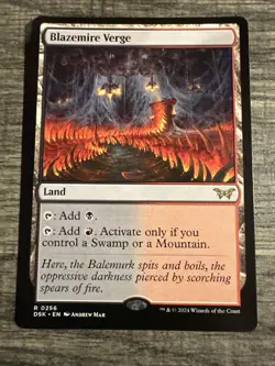 Blazemire Verge [Duskmourn: House of Horror] MTG Magic #0256 - Image 1