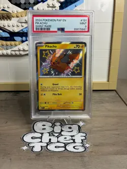 2024 POKEMON PAF EN-PALDEAN FATES #131 PIKACHU SHINY RARE PSA 9 - Image 1