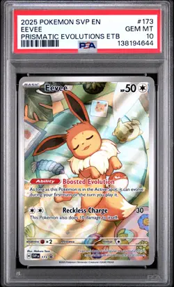 Eevee Pokemon Svp En-Sv Black Star Promo 173 NM PSA 10 - Image 1