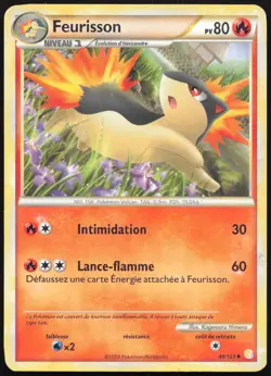 Carte Pokemon Feurisson 49/123 HeartGold SoulSilver Francais - Image 1