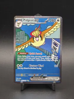 Pidgeot ex 225/197 SV03: Obsidian Flames Holo Pokemon - Image 1