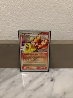 RARE - Pokemon TCG Magmortar LV.X 123/123 Rare Holo Mysterious Treasures - Image 1