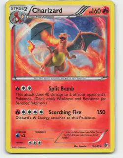 2012 Pokemon, Boundaries Crossed, #20/149 Charizard, Cosmos Holo Rare, Blister - Image 1