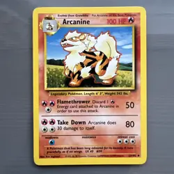 Pokemon TCG Arcanine Base Set, Unlimited Uncommon Card 23/102 - Image 1
