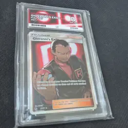 ACE 8 Giovanni's Exile 67/68 Hidden Fates Full Art Holo Pokemon Card - Gem Mint - Image 2