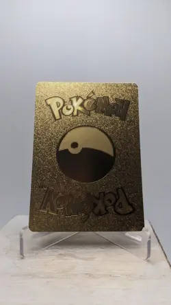Nintendo Pokemon Pikachu V HP190 Gold Foil Metal Fan Art Card 043/185 - Image 2
