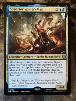 MTG TCG SpiderMan Superior Spider-Man 0155 Regular Rare - Image 1