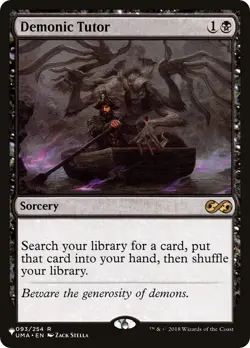 MTG Demonic Tutor (UMA) - 093/254 / English / Lightly Played - Image 1
