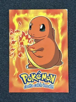 1999 Topps Pokemon Charmander #E4 of 12 Stage 1 Movie Edition Blue Topps Logo - Image 1