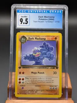 2000 Pokemon Team Rocket Dark Machamp #27 1st Edition CGC 9.5/10 - Image 1