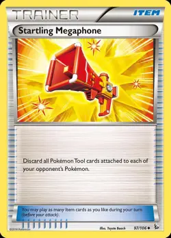 Pokemon Startling Megaphone (97/116) Flashfire LP - Image 1