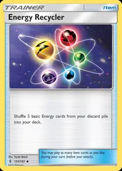 Pokemon Energy Recycler (123/182) Guardians Rising LP REVERSE HOLO - Image 1