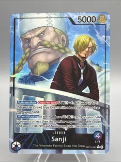 Sanji OP12-041 Leader Alt Art One Piece Legacy of the Master ENGLISH Mint/NM - Image 1