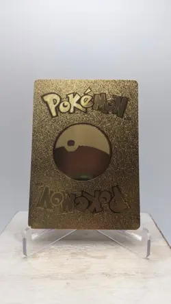 Nintendo Pokemon Charizard VMax Gold Foil Metal Fan Art Card LV.95 HP 586 - Image 2