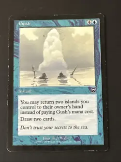 Gush MTG X1 Mercadian Masques LP Condition See Pics Front/back - Image 1