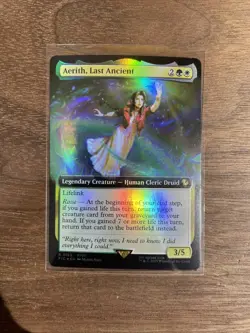 Aerith, Last Ancient #163 Extended Art FOIL Final Fantasy Magic The Gathering - Image 1