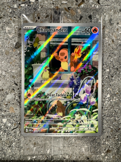 Pokemon TCG Charmander SVP044 Illustration Rare Black Star Promo Holo SEALED - Image 1