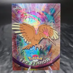 Fearow #22 Topps Chrome Pokemon Card 2000 S1 Spectra Chrome TV Animation - Image 2
