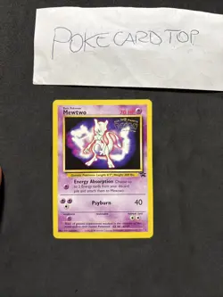 Pokemon Card Mewtwo 3- Kids Wb Presents Pokemon The First Movie- Eng-no Holo-nm - Image 1
