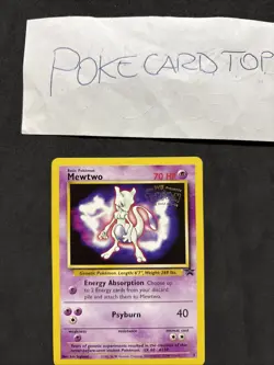 Pokemon Card Mewtwo 3- Kids Wb Presents Pokemon The First Movie- Eng-no Holo-nm - Image 2