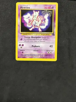 Pokemon Card Mewtwo 3- Kids Wb Presents Pokemon The First Movie- Eng-no Holo-nm - Image 3