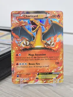 Pokemon Card TCG Charizard EX XY17 Holo Rare Black Star Promo Card 2014 LP - Image 3