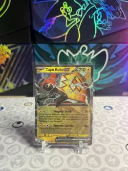 Pokemon TCG Tapu Koko EX Paradox Rift Holo Double Rare Card 068/182 - Image 1