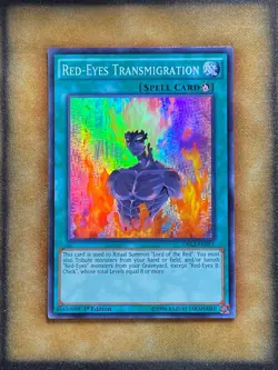 Yugioh Red-Eyes Transmigration DRL2-EN017 Super Rare 1st Ed NM - Image 1