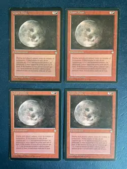 MTG 4X ICE AGE CHAOS MOON MAGIC THE GATHERING ENCHANTMENT RED RARE ENGLISH CARDS - Image 3