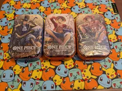 ONE PIECE CARD GAME - TIN PACK SET VOL. 2 (TS-02, OP13) x 3 SAFE SHIP NOW - Image 1