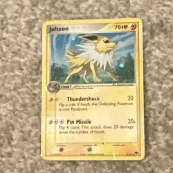 Pokemon Jolteon 70 HP Holo TCG Card Thundershock Pin Missile English - Image 1