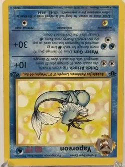Pokemon TCG Vaporeon Jungle 28/64, Regular 1st Edition Rare Card - Image 2