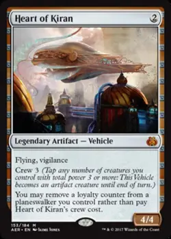 MTG Heart of Kiran - Foil, Aether Revolt, Lightly Played, English - Image 1