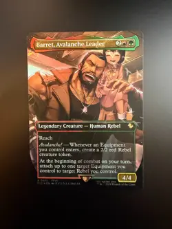 MTG Final Fantasy English Barret, Avalanche Leader Borderless 0472 Chocobo Foil - Image 1