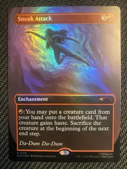 Sneak Attack Foil Secret Lair JAWS 2178 Magic: The Gathering - Image 1