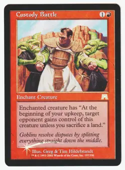 Custody Battle - Onslaught #197 LP Foil MTG Magic the Gathering - Image 1