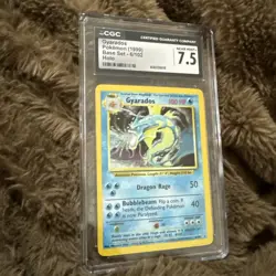 Gyarados Pokemon (1999) Base Set - 7/130 CGC Near Mint 7.5 - Image 3