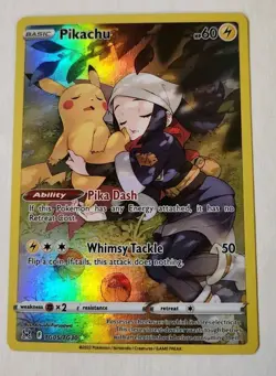 Pikachu - TG05/TG30 - Pokemon Lost Origins Trainer Gallery Holo Rare Card - Image 1