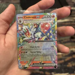 Pokemon TCG - Cinderace ex 028/142 - Stellar Crown - Holo - Double Rare - NM - Image 1