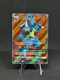 Lucario GX 122/131 Pokemon TCG Forbidden Light Sun & Moon NM - Image 1