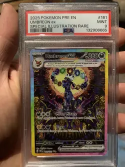 Pokemon TCG Umbreon EX 60/131 Psa 9 Prismatic Evolutions Possible 10 If Cracked - Image 1