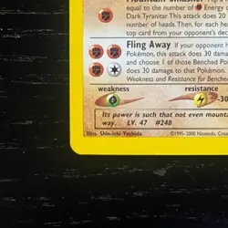 Pokemon Dark Tyranitar Holo Rare 11/105 Neo Destiny NM Condition - Image 5
