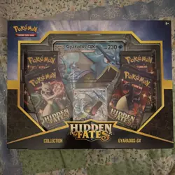 Pokemon Hidden Fates Gyarados-GX Collection Box English Booster Promo Oversized - Image 1