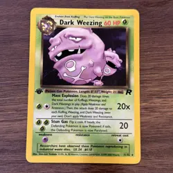 Dark Weezing 31/82 - First Edition Rare - Vintage Pokemon TCG: Team Rocket - Image 1