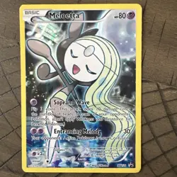 Pokemon Meloetta XY120 Black Star Promo Full Art Holo Foil NM - Image 1