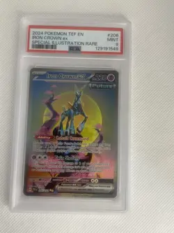 2024 Pokemon SV Temporal Forces Iron Crown ex #206/162 PSA 9 - Image 1