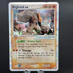 Regirock ex 98/101 EX Hidden Legends Ultra Rare Holo Pokemon TCG 2004 LP & Dent! - Image 1
