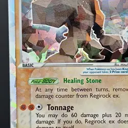 Regirock ex 98/101 EX Hidden Legends Ultra Rare Holo Pokemon TCG 2004 LP & Dent! - Image 2